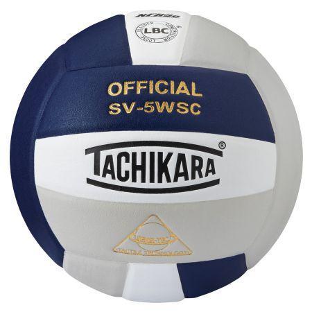 Tachikara Composite Volleyball: SV5WSC Volleyballs Tachikara Navy-White-Gray 