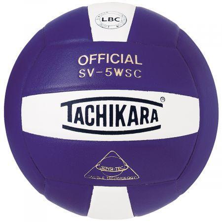 Tachikara Composite Volleyball: SV5WSC Volleyballs Tachikara Purple-White 