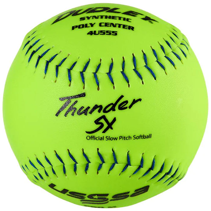 Dudley Thunder SY Slowpitch Softball 12” USSSA PRO M – One Dozen: 4U55