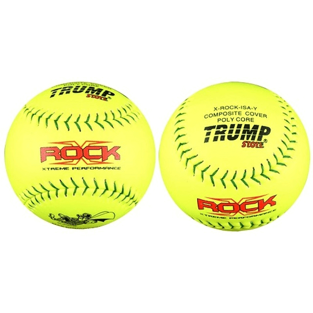 Trump X-Rock 12” ISA Composite Slowpitch Softball .44-400 - One Dozen: 1453228 Balls Trump 