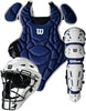 Wilson EZ Gear 2.0 Youth Baseball Catcher’s Set Size S/M: WB572020 Equipment Wilson Sporting Goods Royal-White 