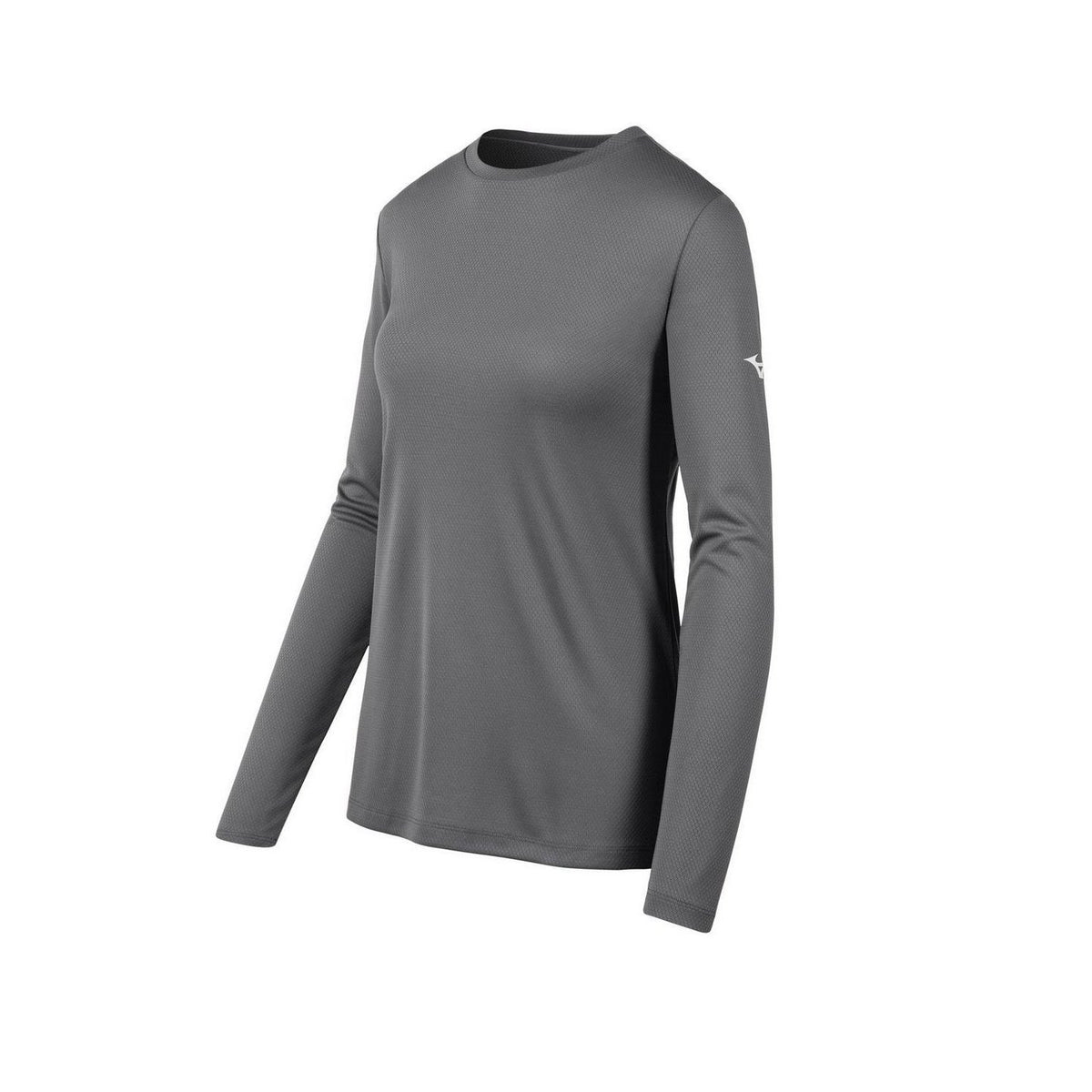 Mizuno Women&#39;s Long Sleeve T-Shirt: 530044 Apparel Mizuno Small Charcoal 