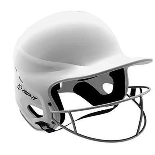 Rip-It Vision Pro Softball Batting Helmet: Matte Finish Equipment Rip-It White Small-Medium 