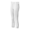 Mizuno Womens Select Belted Piped Pant Apparel Mizuno White/Black XXL 