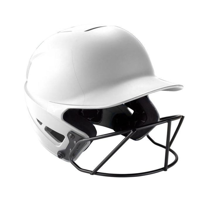 Mizuno F6 Fastpitch Softball Batting Helmet - Solid Color Equipment Mizuno White Small-Medium 