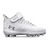 Under Armour Harper 7 Youth Mid Molded Baseball Cleats 3025598 Footwear Under Armour 1 White 