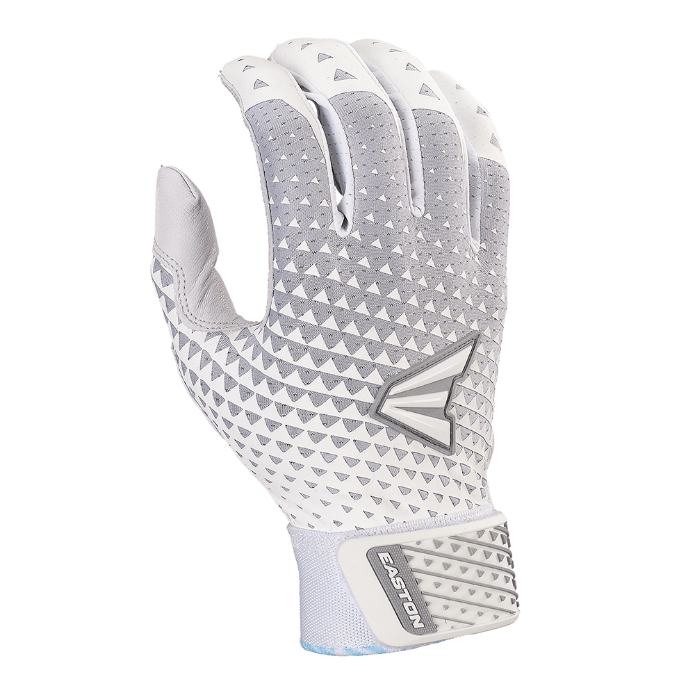 Easton Ghost NX Women&#39;s Adult Batting Gloves: Ghost NX Accessories Easton Small White - Silver 