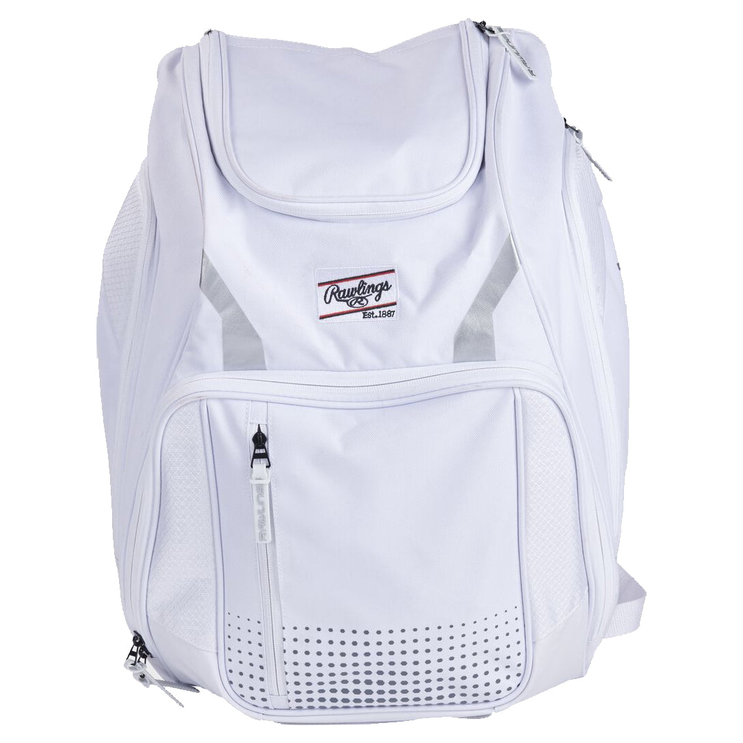 Rawlings Legion Backpack: LEGION Equipment Rawlings White 