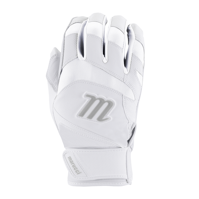 Marucci Youth Signature Batting Gloves: MBGSGN3Y Equipment Marucci Small White-White 