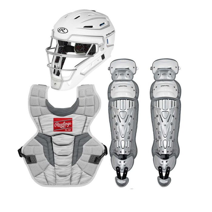 Rawlings Velo 2.0 Catcher’s Equipment Set Adult: CSV2A Equipment Rawlings White-Silver 