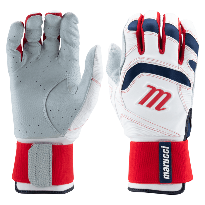 Marucci Signature Series Adult Full Wrap Batting Gloves: MBGSGN3FW Equipment Marucci Medium USA 