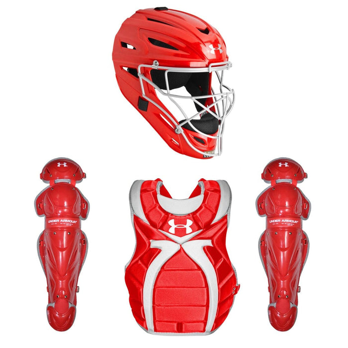 Under Armour Girl's Victory Series Fastpitch Catcher's Set: UAWCK2-JRVS Equipment Under Armour Scarlet 