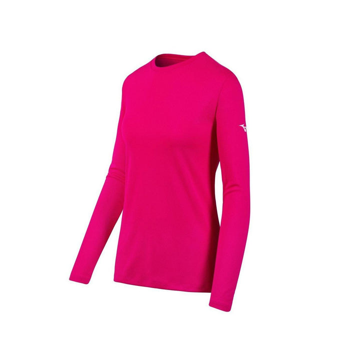 Mizuno Women's Long Sleeve T-Shirt: 530044 Apparel Mizuno Small Pink 