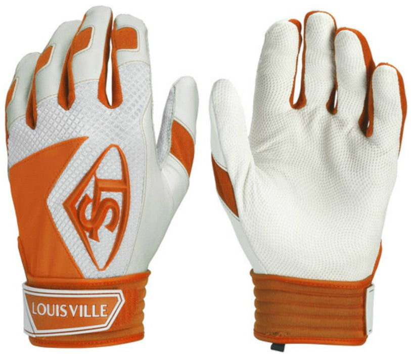 Louisville Slugger Series 7 Adult Batting Gloves: WTL6101 Equipment Louisville Slugger Orange XXL 