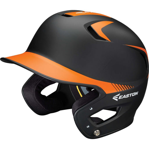Easton Z5 Senior Grip Two Tone Matte Batting Helmet: A168095 Equipment Easton Black-Orange 